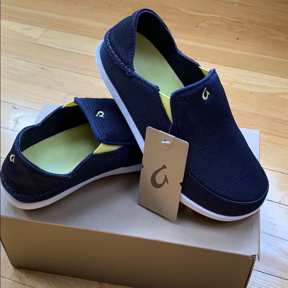 NIB OluKai Boys Slip-on mesh Nohea sneakers 5